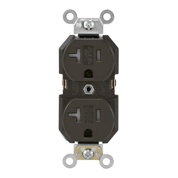 Leviton OUTLET BROWN 5-20R 125V TBR20-000